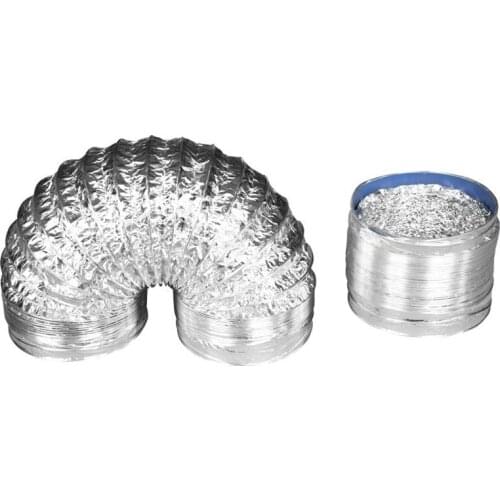 1.5/2M Ventilator Pipe Aluminum Steel Wire Air Ventilation Hose Flexible Exhaust Duct for Bathroom Kitchen Vent Tube Accessories