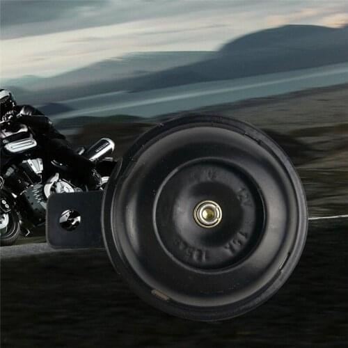Universal Motorcycle Electric Horn kit 12V 1.5A 105db Alarm Horn Speakers Loud Round Horn Waterproof Compound Security G5C1