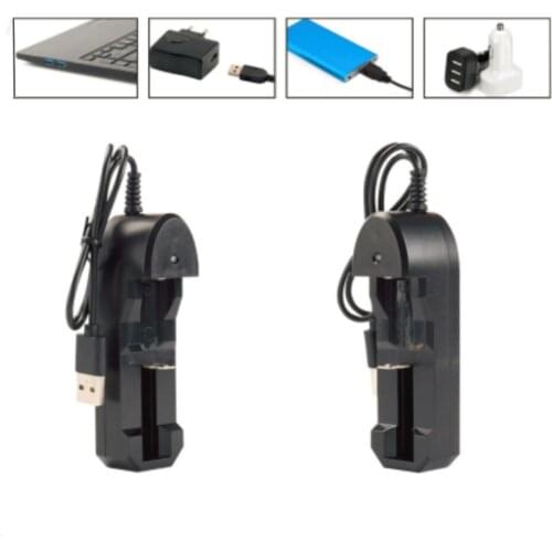 USB 18650 charger single-slot lithium battery charge DC 4.2V 1000mA For 10440 14500 16340 18500 18650 Li-ion Battery