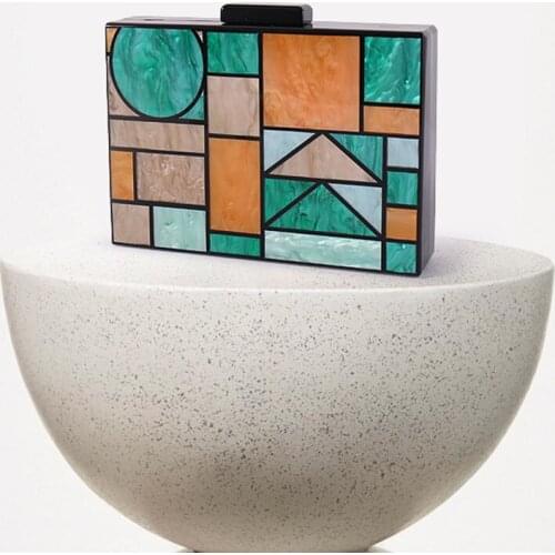 XIYUAN Fashion Designer Women New Acrylic Luxury Evening Bag Party Prom Handbag Woman Casual gift Box Clutch Purse evening bags