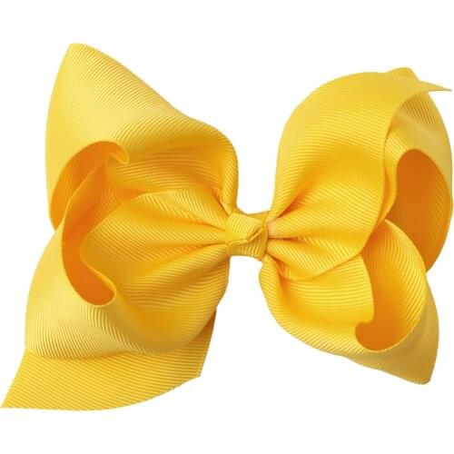 1PC 5inch Big Hair Bows With French Clips For Girls Grosgrain Ribbon Hair Bow With Hairclip School Hair Bows For Children