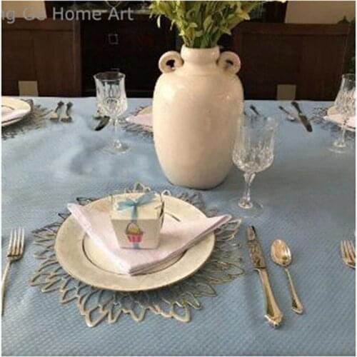 11pcs PVC Decor Heat Resistant Hollow Insulation Coaster Bowl Mats Home Christmas Table Pads