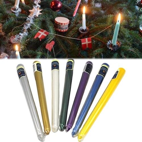12PCS Dripless Taper Candle 10 Inch Long Stick Scented Candle Smokeless Candle For Birthday Romantic Proposal Hotel Table Decor