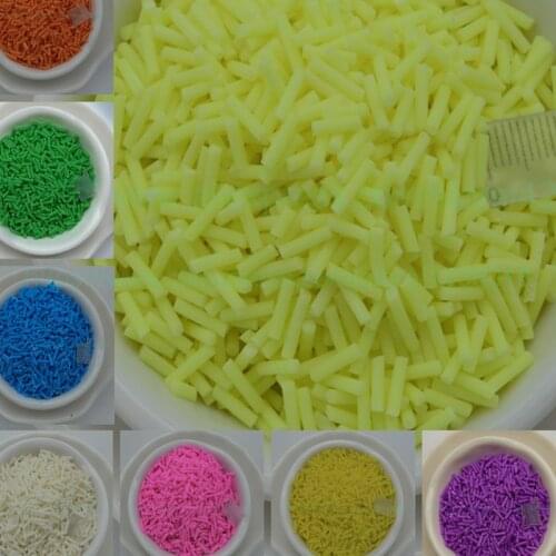 65g Nice Cylinder shape Clay polymer Slices, Colorful Sprinkles for Phone Decoration,Scrapbook DIY,Crystal Mud Filling,Embellish