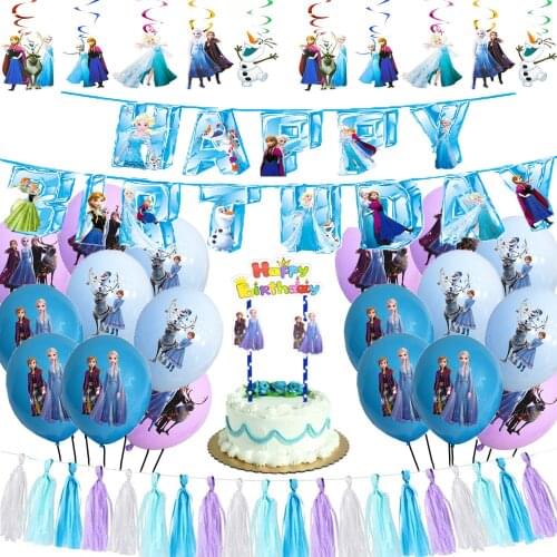 Disney Frozen Birthday Party cake decor accessories birthday Cake furnishing articles elsa anna cake party supplies decoration