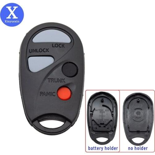 Xinyuexin Car Key Case Shell Fob for Nissan Maxima Sentra Pathfinder Xterra 4 Buttons Remote Car Key Case Cover Auto Accessories