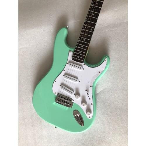 Electric guitar St / surf green / high quality / Chinese Guitar / free delivery