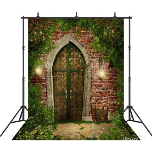Portrait Door Photography Backdrop For Photo Shoot Props Child Kids Baby Shower Vinyl Cloth Printed Background Photo Studio