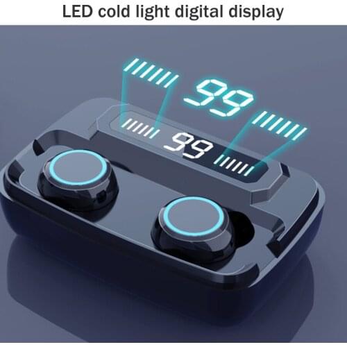 M11 TWS Bluetooth Earphone with 3300mah charing box Touch 5.0 IPX7 Waterproof Mini Wireless Headphone with Binaural HD Call