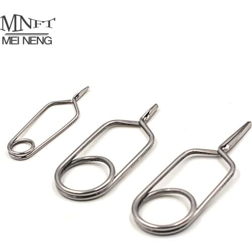 MNFT L/M/S Nymph Flies Accessories English Style Tip Stainless Steel Hackle Pliers/Feather Clips Rapping Hackle Tools