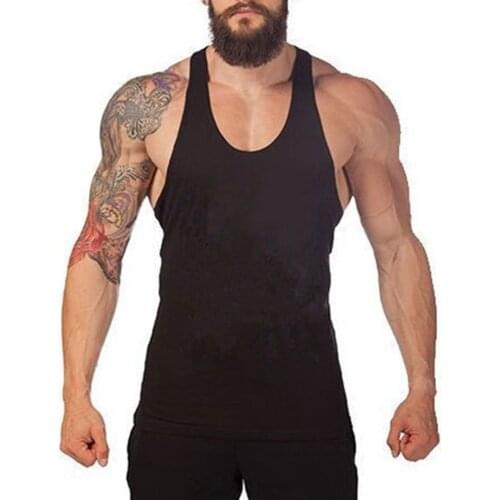 Men Sleeveless Vest Gym Men Muscle Sleeveless Shirt Tank Top Bodybuilding Sport Fitness Workout Vest Training Muscle T Shirt