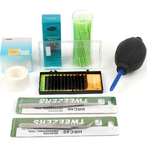 Eyelash Extension Set 8PCS False Eyelashes Professional Makeup Tool Kit Eyelash Glue Kit Set