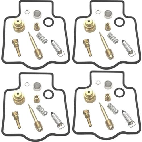 4 Sets Motorcycle Carburetor Repair Rebuild Kit Carburetor Repair Tool for Kawasaki ZZR400 1990-2004