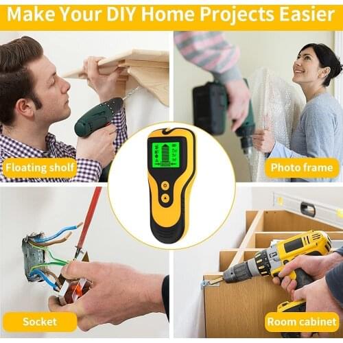 Wall Scanner Digital Handheld Professional Multifunction Wall Detector Live Wires Cable PVC Water Pipe Metal Finder Scanner