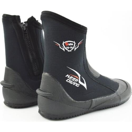 TaoBo KEEP DIVING 5MM Neoprene Scuba Diving Boots Vulcanize Winter Cold Proof Warm Fins Spear Fishing Shoes Spearfishing Shoes