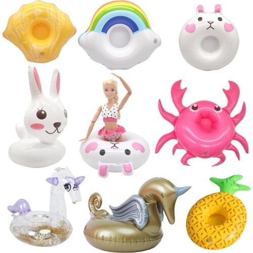 New Lifebuoy Beach Ring for Barbie Dolls Toys Girls Doll Accessories Swimming Ring for Dolls Baby Toys for Girls Swim Ring