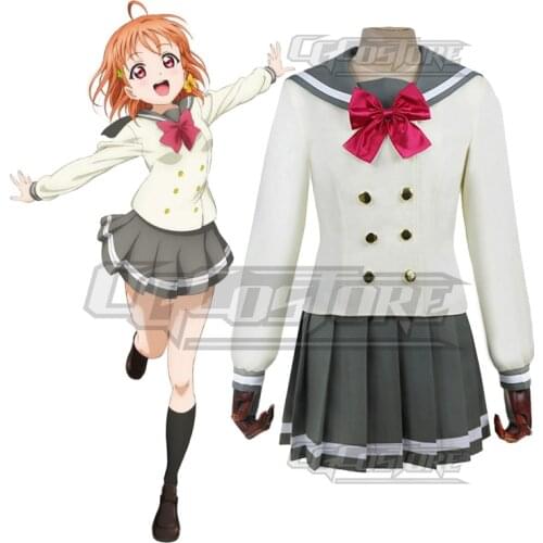 LoveLive! Sunshine! Takami Chika/Sakurauchi Riko/Watanabe You Cosplay Costume Anime Dresses Christmas Free shipping CG040