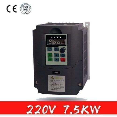7.5KW 220V AC drive vector control inverter frequency inverter VFD variable frequency drive Factory Direct Sales