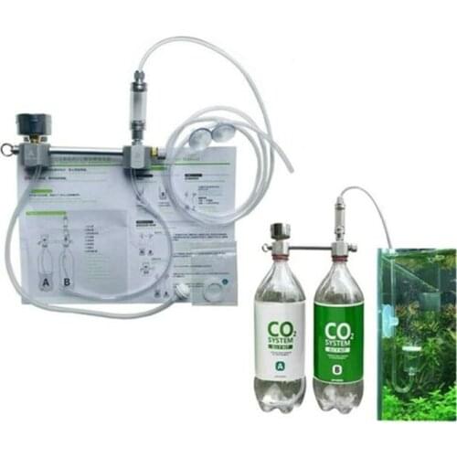 Aquarium CO2 Regulator System Kit Generator W/ Solenoid Bubble Counter Check DIY Fish Planted Tank Co2 Reactor Diffuser