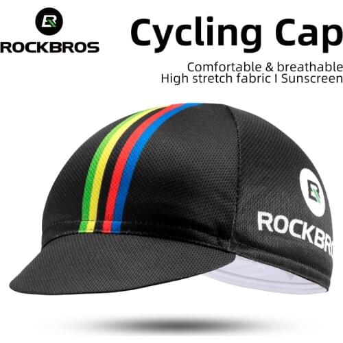 ROCKBROS Cycling Bike Headband Cap Bicycle Helmet Wear Cycling Equipment Hat For Mens Race Bike Multicolor Free Size Riding Cap