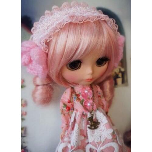 [wamami] Pullip Doll Cute Outfit Dress Azone Handmade Pink