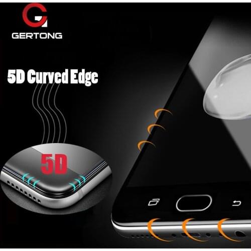 5D Full Cover Tempered Glass For Samsung Galaxy A50 A30 A5 A3 A7 2017 J3 J5 J7 2017 A8 Plus J6 J4 2018 Curved Screen Protector