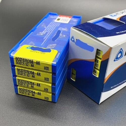 10PCS DCGT070202/04/08 AK H01 Aluminum turning tool Carbide insert milling insert cnc lathe tools