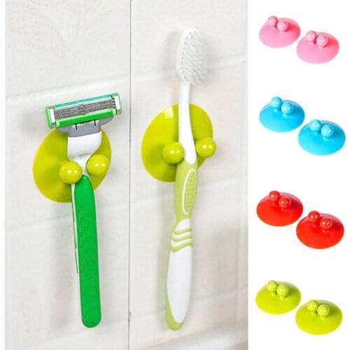 2PCS Bathroom Accessories Vacuum Wall Strong Suction Hook multifunction Holder Cup Hooks Hanger Sucker For Kitchen Bathroom