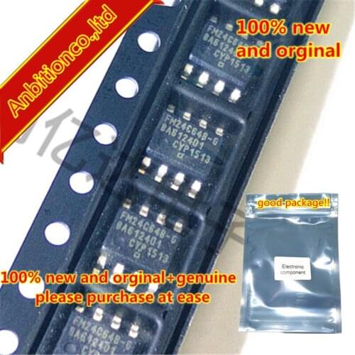 5pcs 100% new and orginal FM24C64B-GTR FM24C64B-G SOP-8 64Kb Serial 5V F-RAM Memory in stock