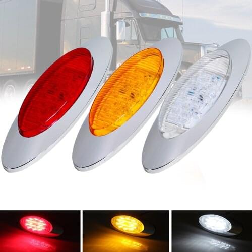 DC 12V 16LED Side Marker Lights Car External Lights Warning Tail Light Auto Trailer Truck Lorry Lamps Boat Signal Turn Lighting