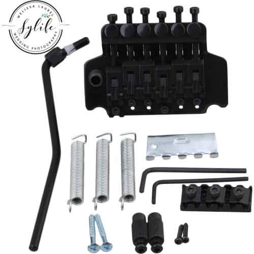 Black Electric Guitar Tremolo Bridge Double Lock System