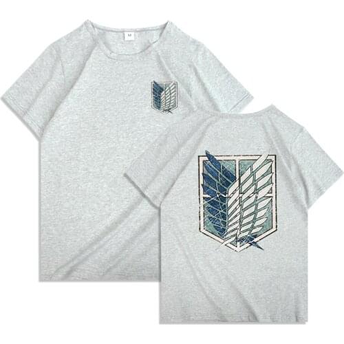 Japanese Anime Attack on Titan Men T Shirt Funny Cartoon Summer Men Women T-shirt Titans Attack Graphic Top Tees