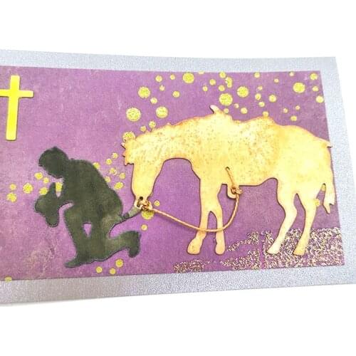 Julyarts Human Horse Nesting Dies Crafts For DIY Photo Album Card Craft Paper Embossing Supplies