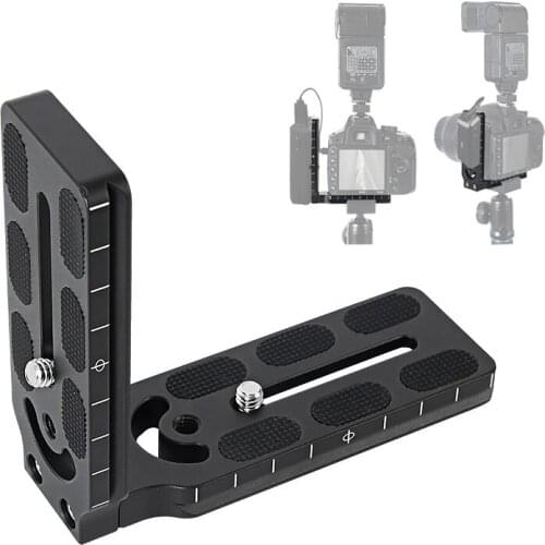 L Shape Plate Quick Release Plate L Bracket Stand Holder for DSLR Camfi Camera Canon Nikon Sony
