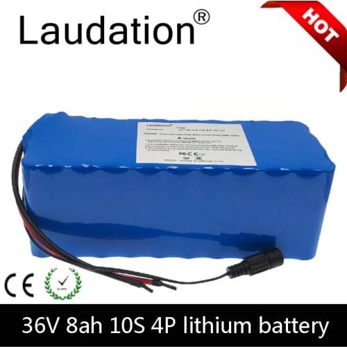 Laudation 36V 8ah Electric Bicycle Lithium Battery 18650 Battery Pack 36V 8ah Motorcycle Electric Bicycle Scooter With 15A BMS
