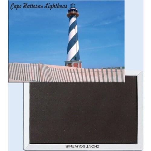 Cape Hatteras Lighthouse, Outer Banks, North Carolina, Refrigerator magnet, Tourist souvenirs, Home creative ornaments 24655