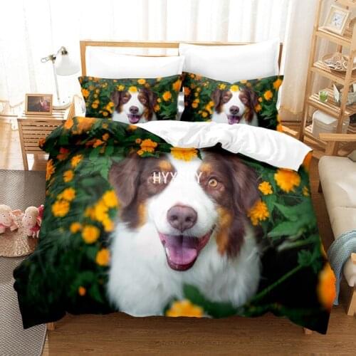 Cute Pugs Dog Printed 3D Duvet Cover King Queen Size Animal Design Quilt Cover Pillowcase Set Custom Bed Linen Kids Bedding Sets