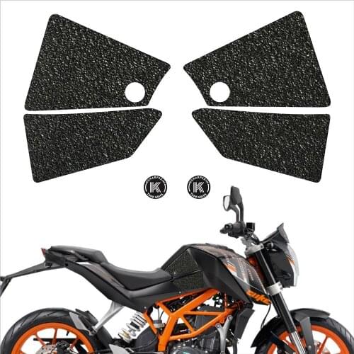 Motorcycle Non-slip Sticker Gas Knee Grip Tank Traction Pad decal For KTM 13-16 390 DUKE 11-16 125 DUKE 12-17 200 DUKE