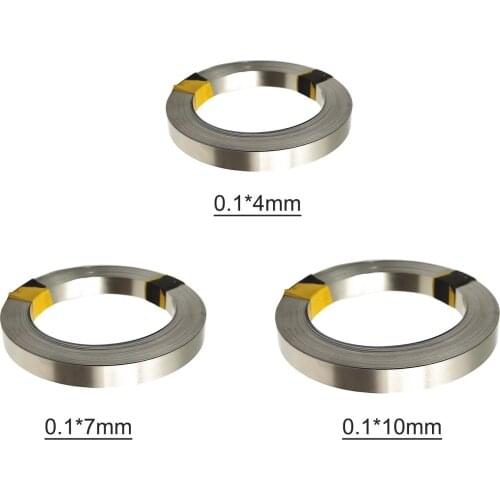 10m Li-ion Battery Nickel Plated Steel Nickel-Plated Steel Tape Connector Spot Battery Welders 0.1*4/7/10mm
