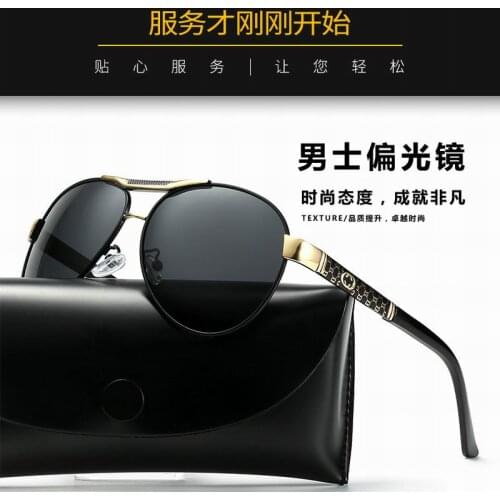New Design Polarized Good Quality Gentlemen Eyewear Sun Glasses Sunglasses Only No. 10008