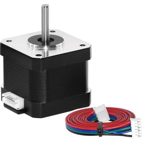New Nema 17 Stepper Motor, 1Pcs Bipolar 1.7A 40Ncm(56.2Oz.In) 40Mm Body 4-Lead With 40Mm Cable And Connector For 3D Printer/Cnc