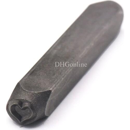 One Pc Steel Design Stamp Heart Shape Hand Punching Tool for Jewelry Plastic Leather Craft Embellish DIY