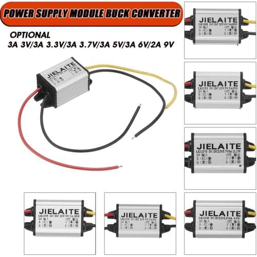 12V to 3A 3V / 3.3V / 3.7V / 5V / 6V / 2A 9V DC-DC Step-Down Module Voltage Converter Car Adapter