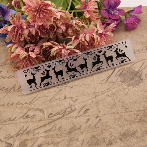 Plastic Embossing Folder For Scrapbooking DIY Photo Album Card Em093 Deer