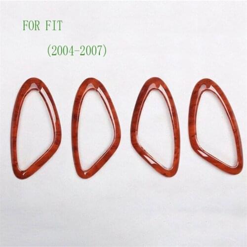 Fit For HONDA FIT 2004-2007 Car Styling Inner Door Handle Cover Door Bowl Frame Trim Sticker Accessories Interior decoration