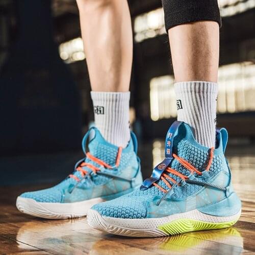 Professional Blue Basketball Shoes Men Women Quality Designer Basketball Training Shoes Men Anti-slip Superstars Sneakers Man