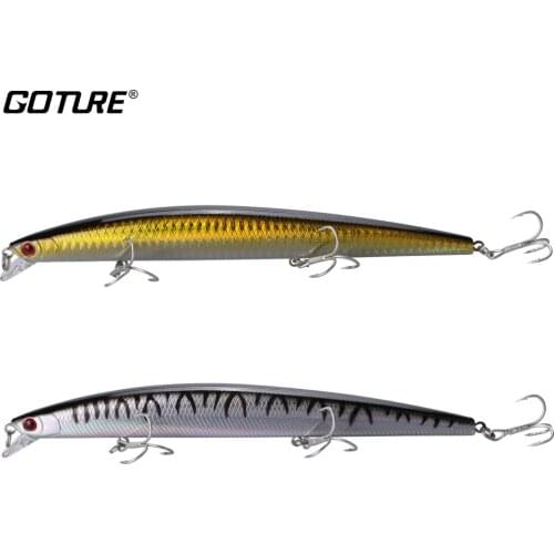Goture 2pcs/lot 17cm/27g Minnows Fishing Lure Artificial Hard Baits Saltwater Fishing Lures