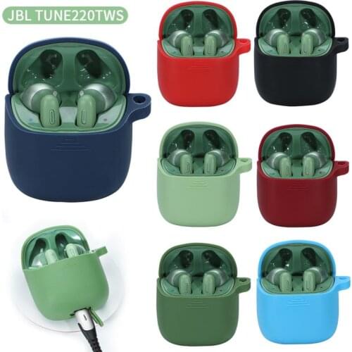 Silicone Protective Case For JBL TUNE 220 TWS True Wireless Bluetooth Earphones TWS Silicon Cover Cases Earphones Accessories