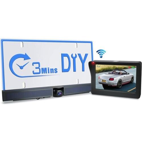 Car parking Assistance backup License Plate Frame wireless camera