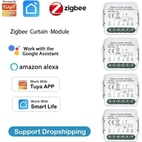 Tuya Smart Life WiFi Curtains Roller Blinds Shutter Smart Switch DIY Curtain Switch Module Work With Alexa Google Home